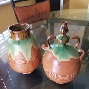 Pair of pottery vases